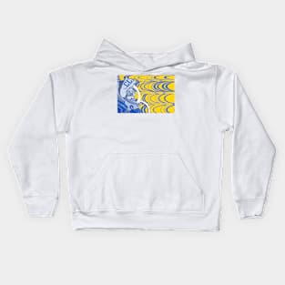 Re-entrY Comrade Blue and Yellow Kids Hoodie